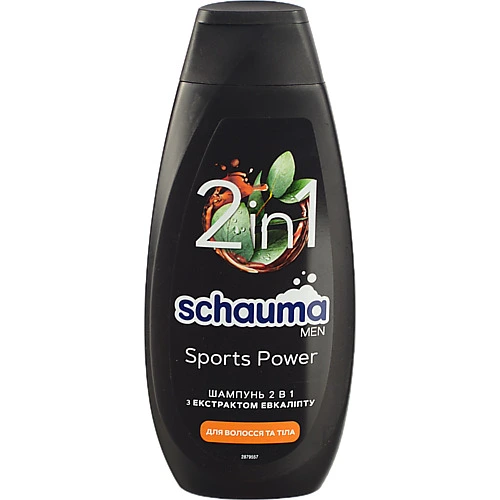 Шампунь Schauma Sports для чоловіків 400 мл без силіконів