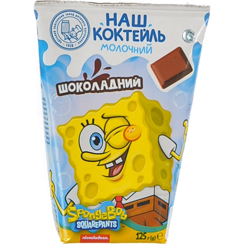 Молочний коктейль Губка Боб 125г шоколадний