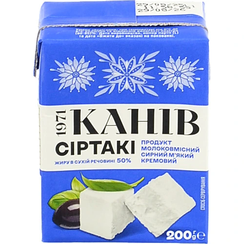 Сирний продукт Канів 1971 Сіртакі 200г