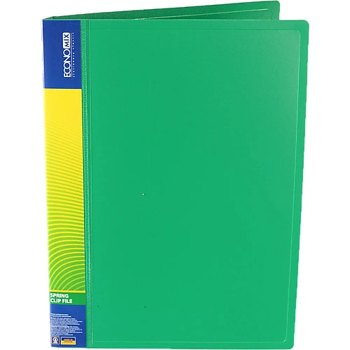 Папка с пружиною Economix А4 CLIP  А пласт., непроз. E31201