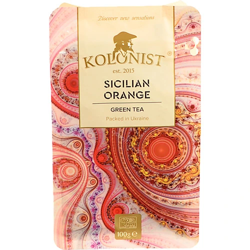 Чай Kolonist 100г сицилійський апельсин black