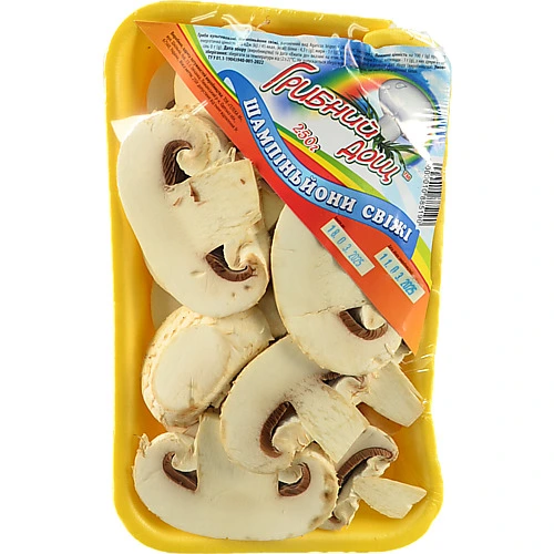 Печериці Грибний дощ 250г нарізані