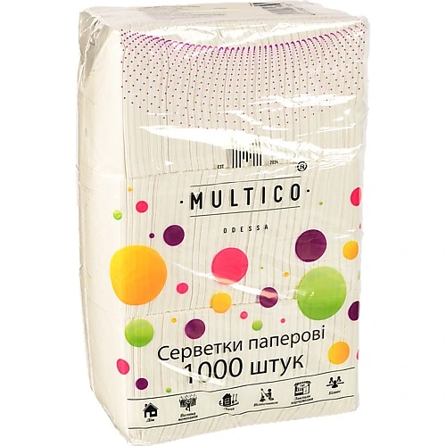Серветки Multico 1000шт білі
