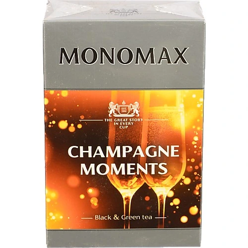 Чай Мономах Шампань Моменти 80г чорний зелений суниця