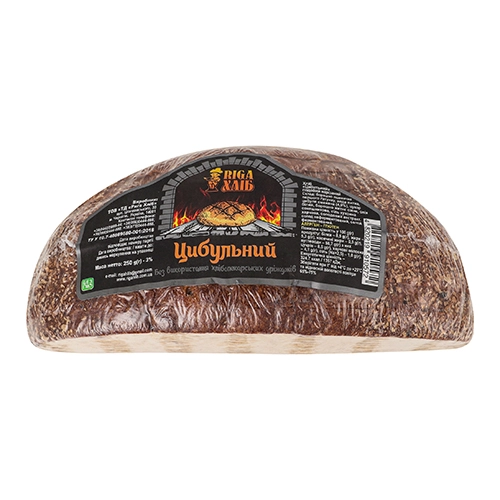 Хліб [Рига Хлібk [Цибульнийk житньо-пшеничний бездріжджовий, 250 г