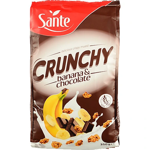 Кранчі Sante 350г банан шоколад