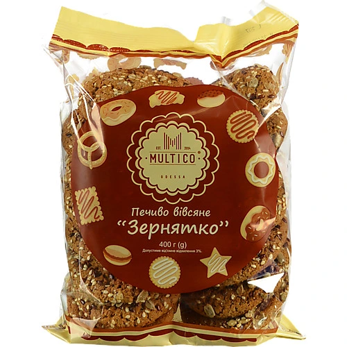 Печиво вівсяне Зернятко Multico м/у 400г