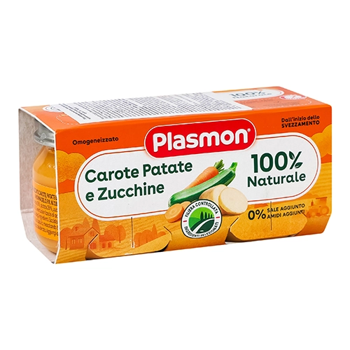 Пюре для дітей від 6міс овочеве Морква-картопля-цукіні Hamanek к/у 2х80г