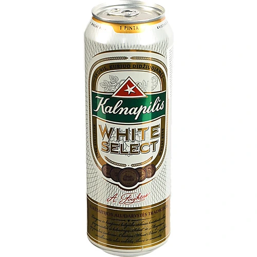 Пиво Kalnapilis White Select 0.568 л банка