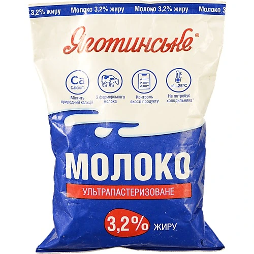 Молоко Яготинське 900мл 3.2% т.ф