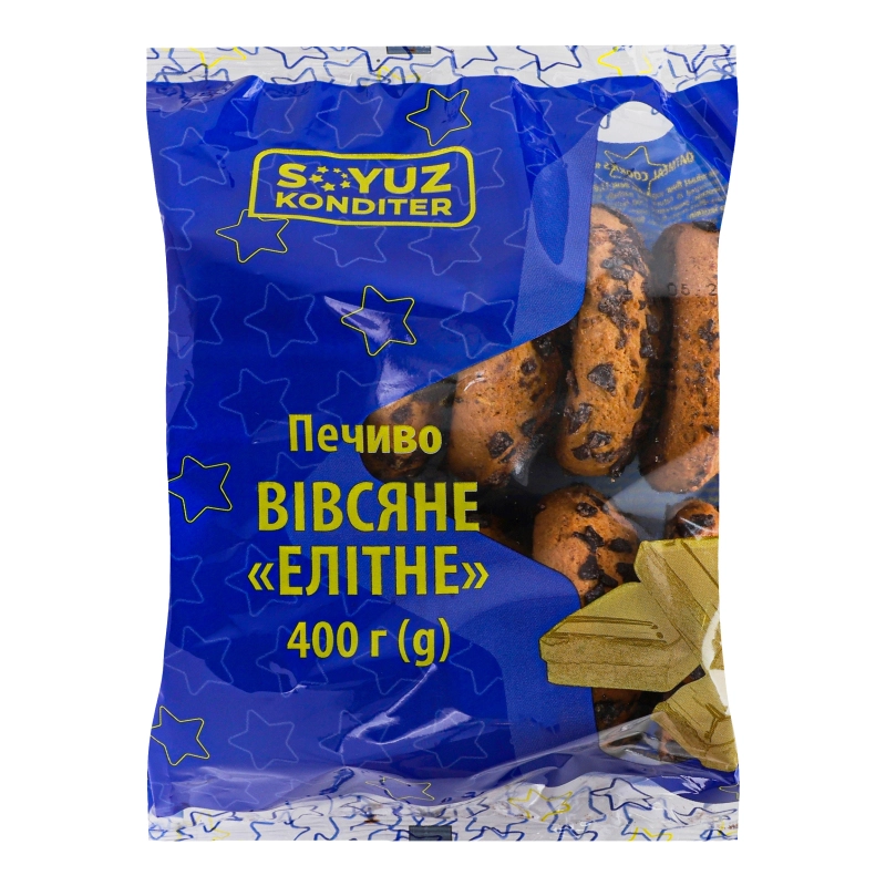 Печиво Союз-кондитер 400г вівсяне елітне