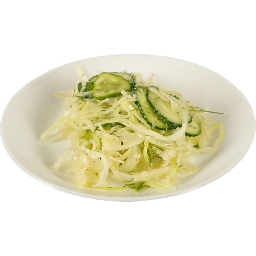 Салат з капусти з огірком