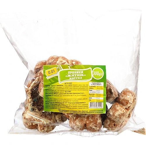 Пряник 0.01 300г житник квітка какао