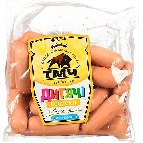 Сосиски [Дитячіk ТМЧ, вищого ґатунку, необгорнуті