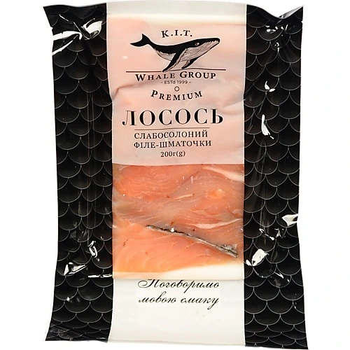 Лосось К.І.Т 200г філе-шматочки с.с в.у