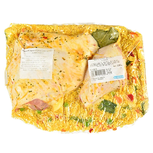 Чверть куряча маринована з рисом