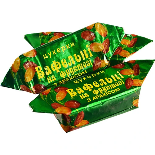 Цукерки ХБФ вафельні арахіс фруктоза