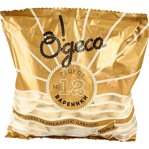 Вареники з картоплею та смаженою цибулею Рецепт 12 О!деса м/у 700г