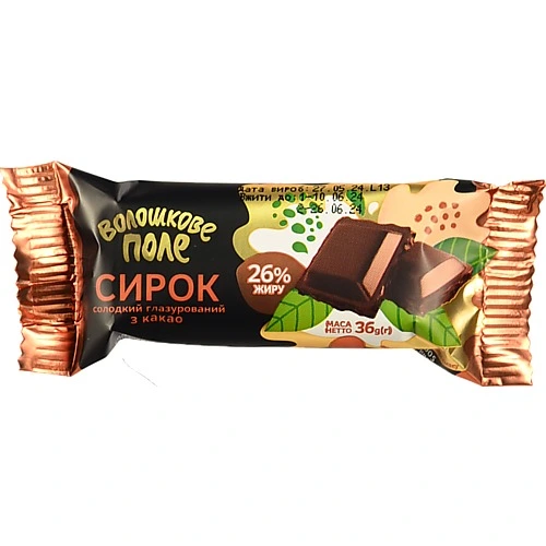Сирок глазурований Волошкове поле Карамель 26% 36г