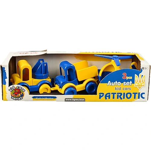 Набір авто Kid cars патріотичний 3 шт.
