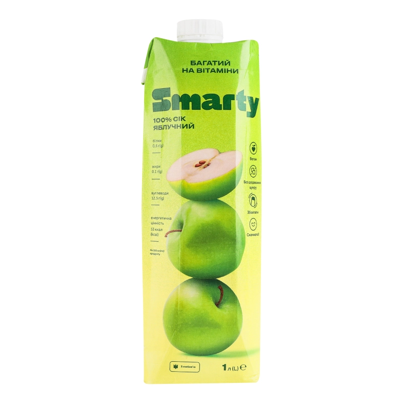 Сік Смарті яблучний 1л