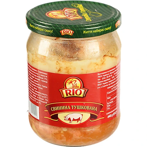 Свинина RIО 440г тушкована с.б
