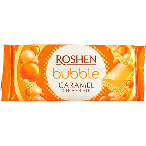 Шоколад пористий Caramel Bubble Roshen м/у 80г