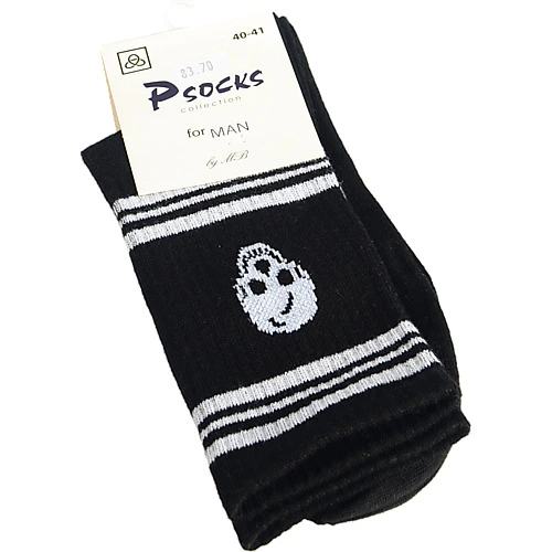 Шкарпетки чол. Комфорт Череп 40-41р. чорні