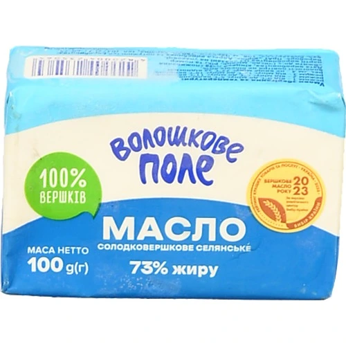 Масло Волошкове поле 73% солодковершкове 100г