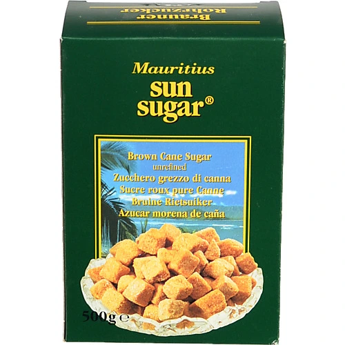 Цукор кубиками коричневий Sun sugar Mauritius к/у 500г