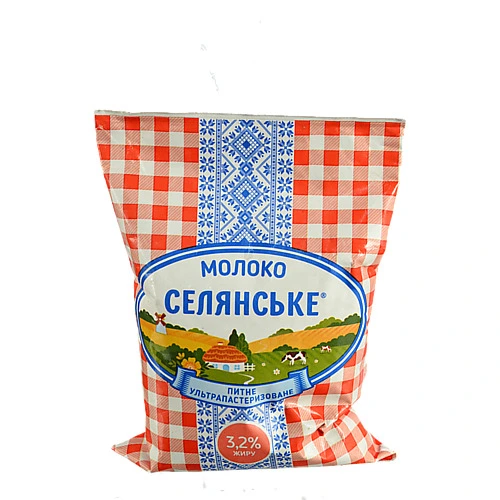 Молоко Селянське 900мл 3.2% т.ф