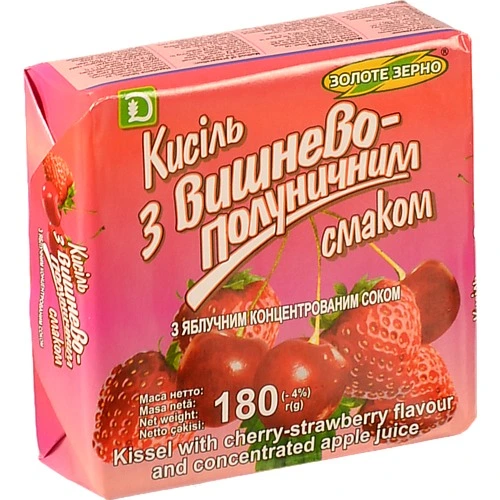 Кисіль Золоте зерно 180г вишня полуниця