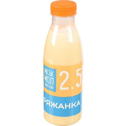 Ряжанка 2.5% Міськмолзавод 1 п/пл 500г