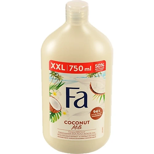Крем-гель для душу та ванни Coconut Milk Fa 750мл