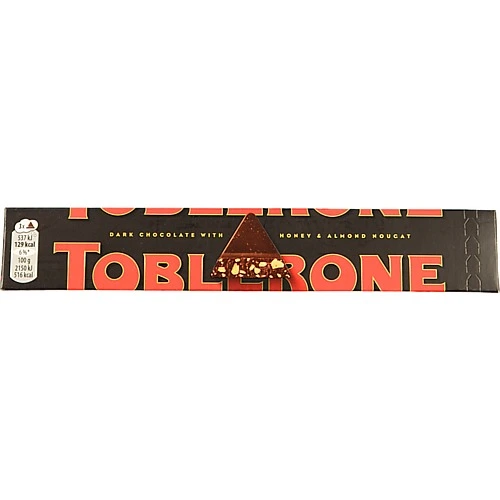 Шоколад чорний з медово-мигдальною нугою Toblerone к/у 4х25г