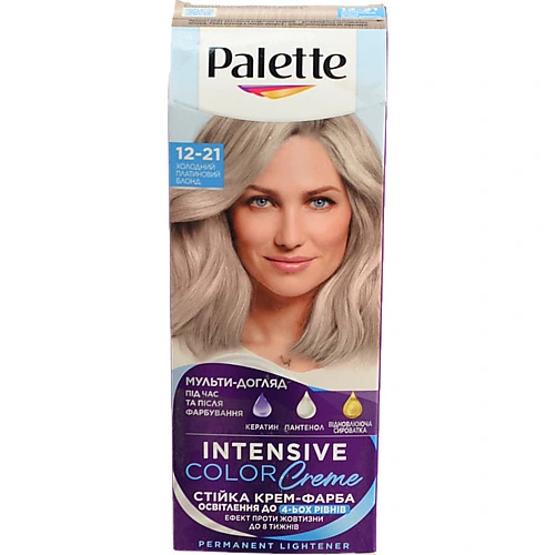 Крем-фарба для волосся Palette ICC 12-21 Холодний Платиновий Блонд