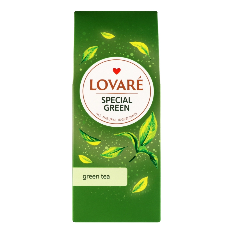 Чай зелений китайський байховий листовий Special Green Lovare к/у 80г