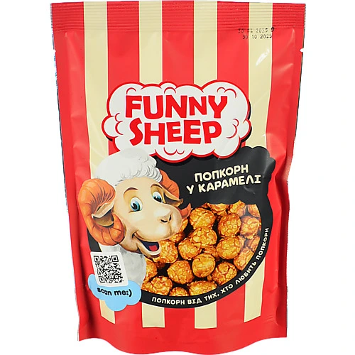 Попкорн у карамелі Funny Sheep д/п 100г