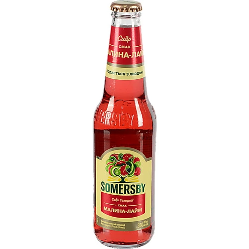 Сидр Somersby Малина-лайм 330мл 4.7%