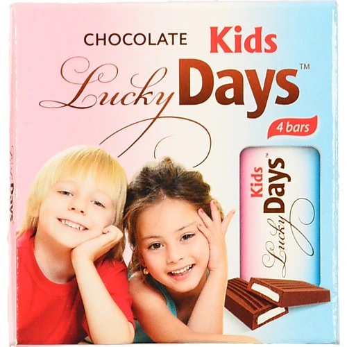 Шоколад молочний з молочною начинкою Kids Lucky Days к/у 50г