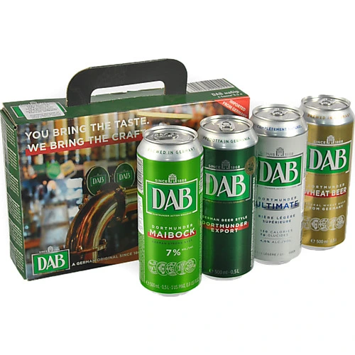 Набір пива подарунковий Ultimate+Maibock+Wheat beer+Export DAB к/у 4х0.5л