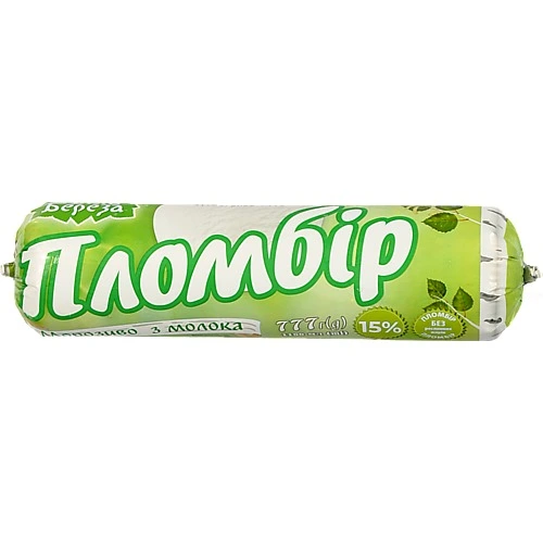 Морозиво 15% пломбір Біла Береза м/у 777г