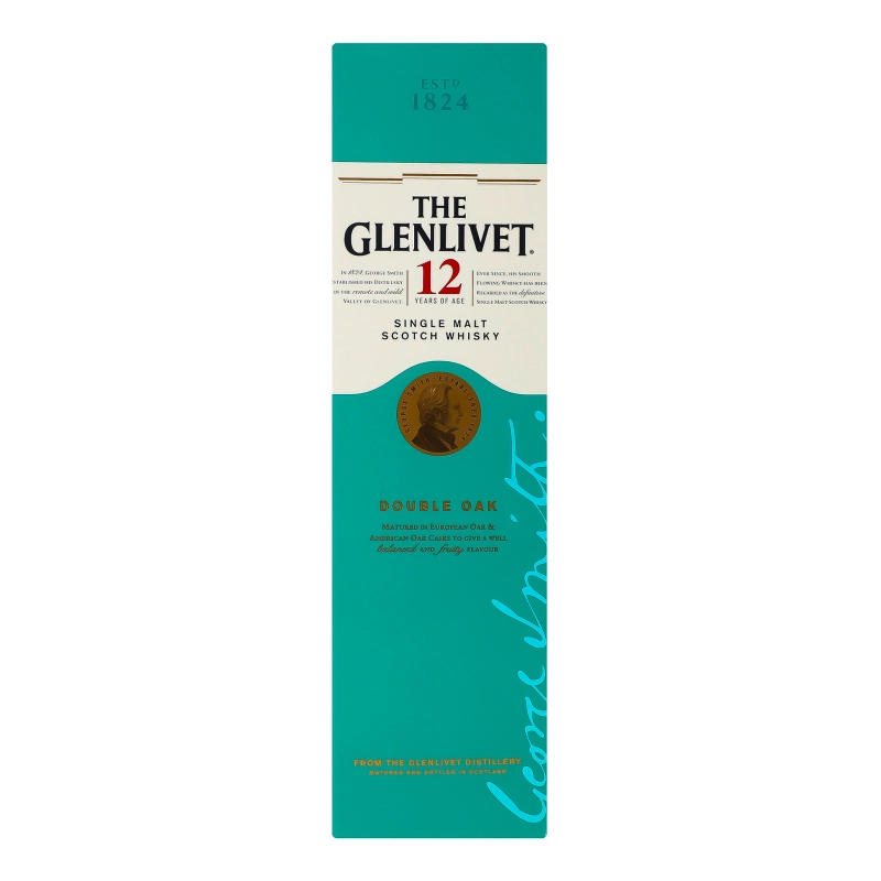 Віскі 0.7л 40% шотландське односолодове 12 YO The Glenlivet к/у