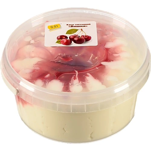 Сметанний десерт з вишнею 450г