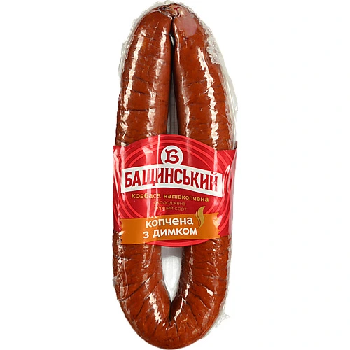 Ковбаса Бащинський 500г копчена з димком н.к