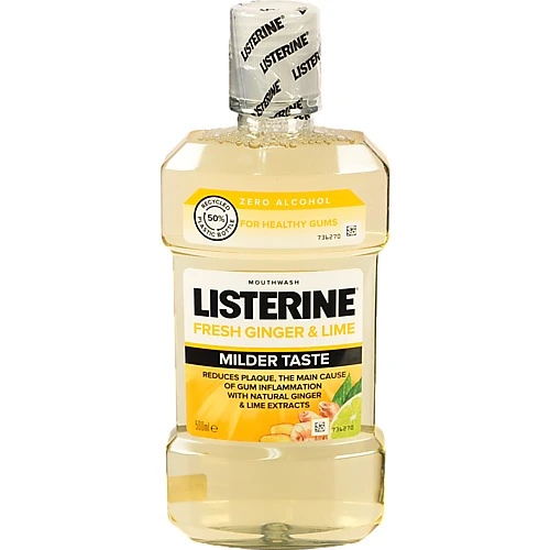 Ополіскувач д.рота Listerine 500мл Свіжість Імбиру та Лайму