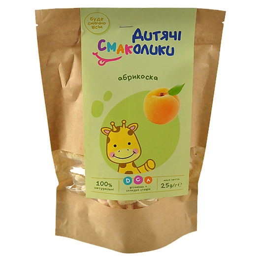 Кукурудзяні палички з абрикосом Дитячі Смаколики 25г