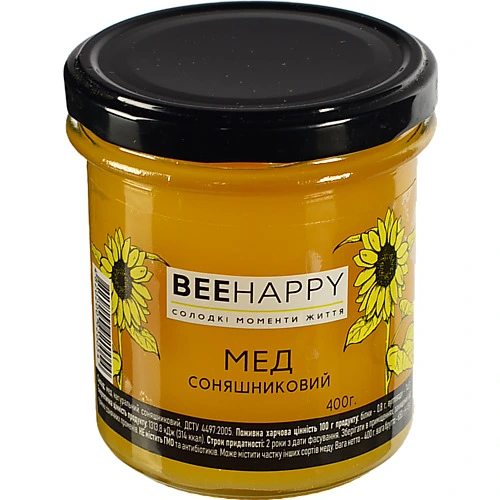 Мед BeeHap 400г соняшник