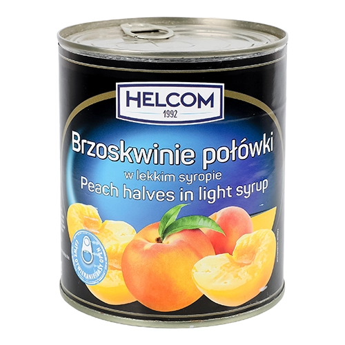 Персики Helcom 850мл половинки в сиропі