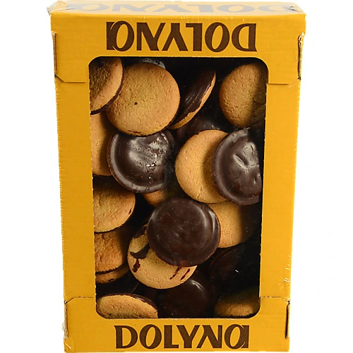 Печиво Dolyna 500г галіція вишня темна глазур